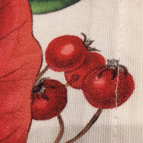 Christmas Bouquet Tulips Holiday Kitchen Towel NWT Cotton 20x28” Michel Design - Picture 15 of 16